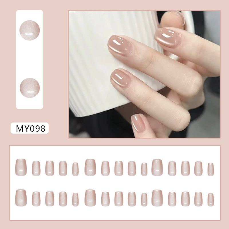 N-133 - Shiny Light Pink - Press On Nail Set Of 24