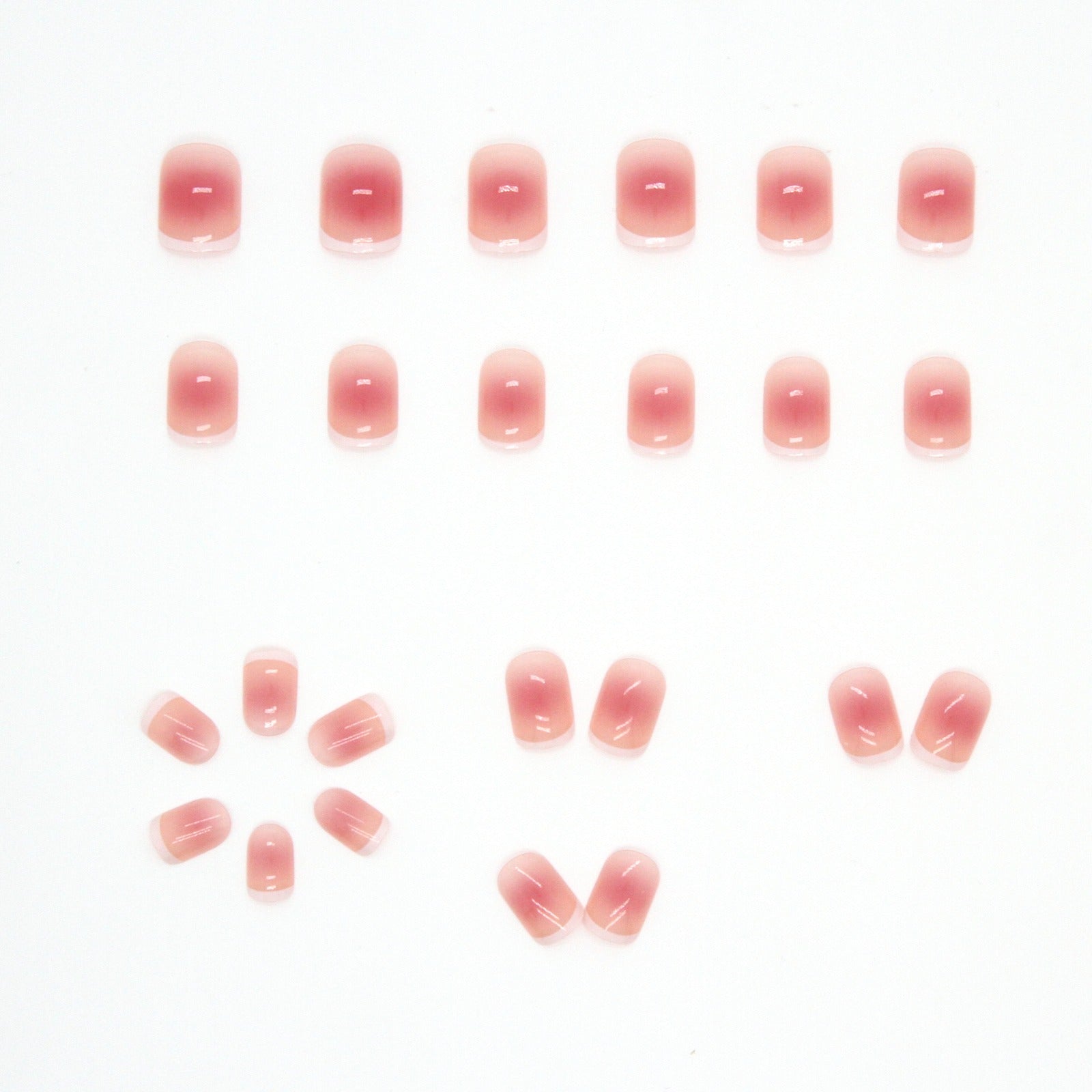 N-135 - Shiny Rose Pink - Press On Nail Set Of 24