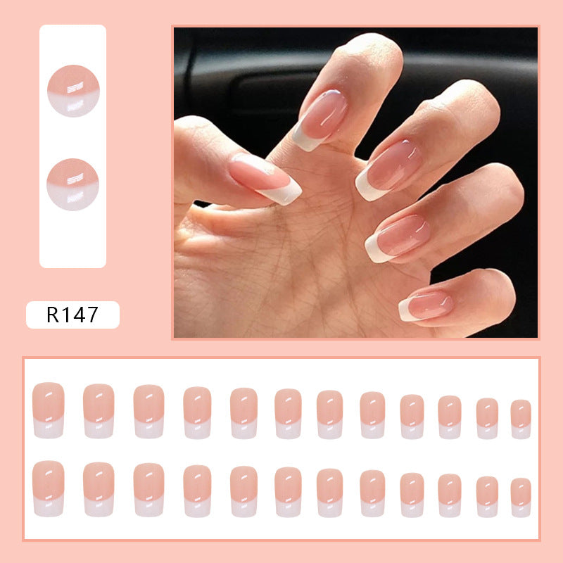 N-112 - Shiny Blush Pink - Press On Nail Set Of 24