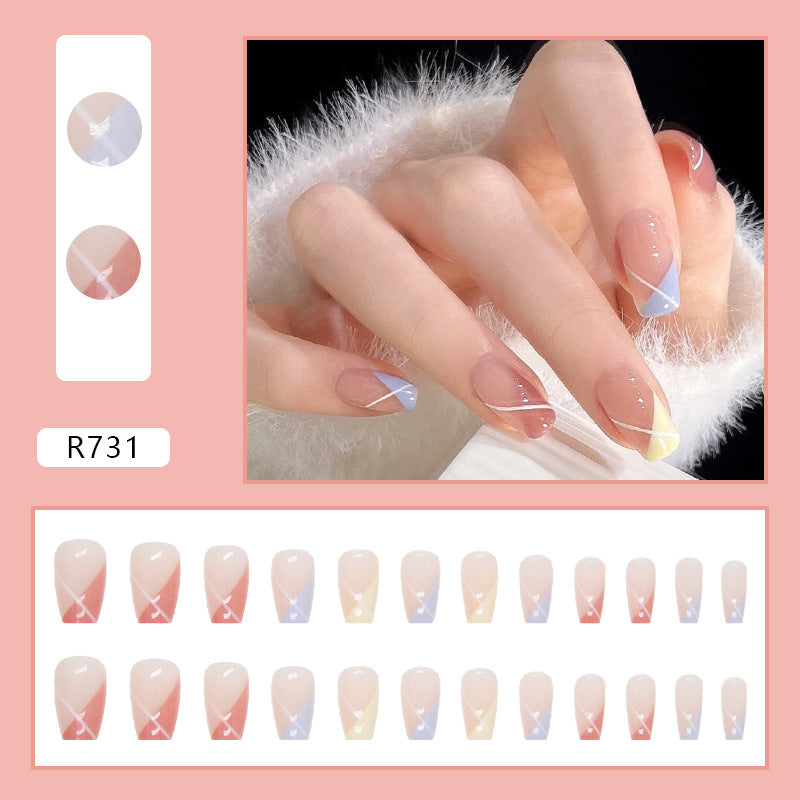 N-120 - Basic Color Mixed  - Press On Nail Set Of 24