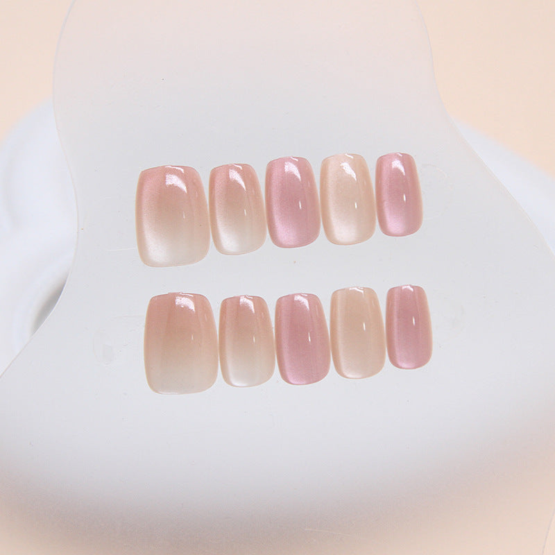 N-125 - Shiny Pink Shades  - Press On Nail Set Of 24