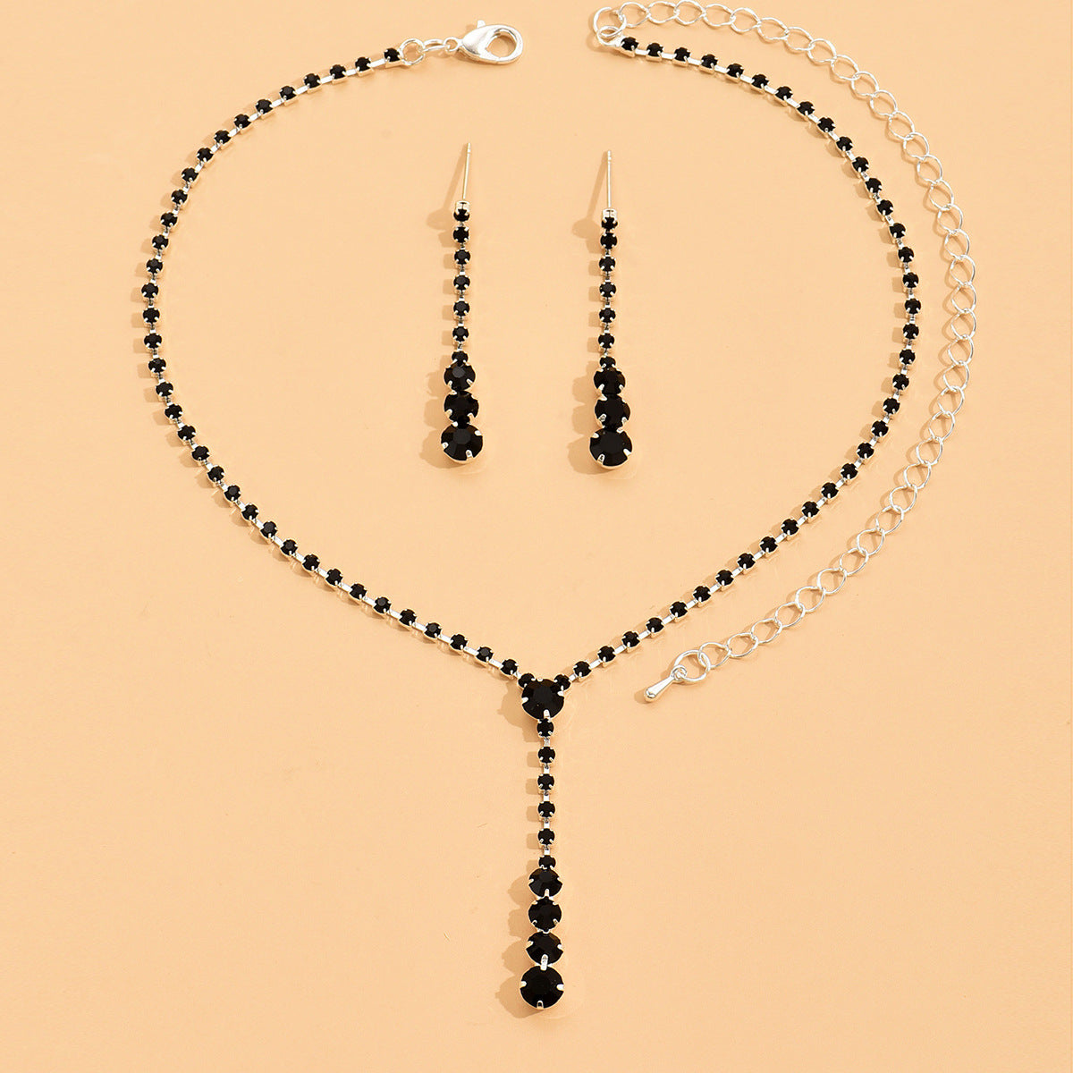 UNI-11373 - Black Dimond's Gold - Jewelry Set