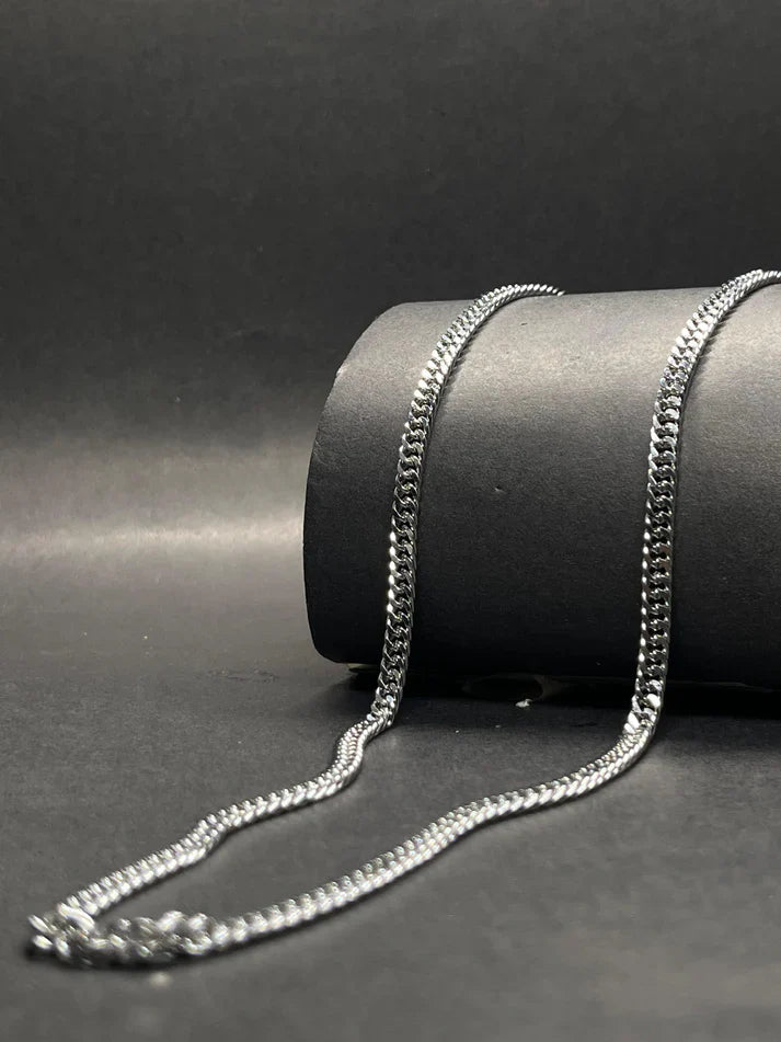 MENS LONG SILVER CHAIN