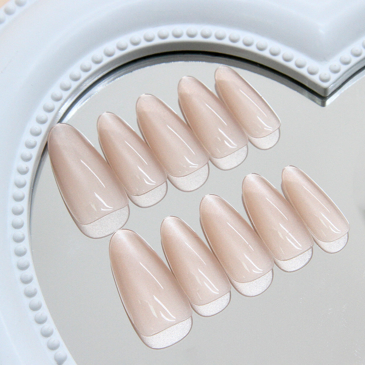 N-136 - Shiny Pink Long - Press On Nail Set Of 24