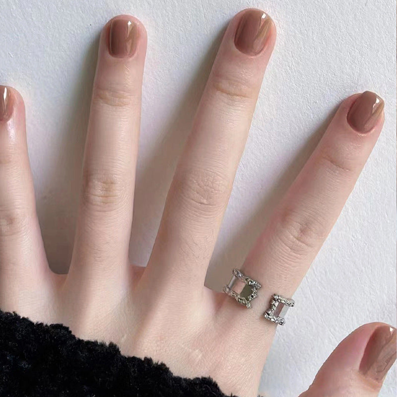 N-108 - Cinnamon Brown - Press On Nail Set Of 24