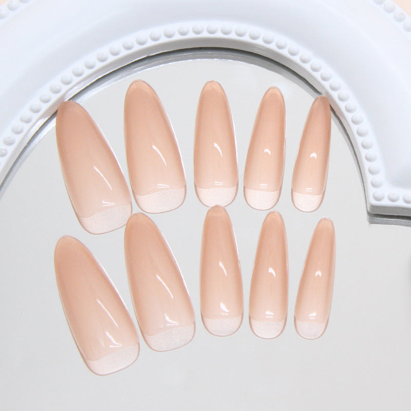 N-134 - Shiny Peachy - Press On Nail Set Of 24